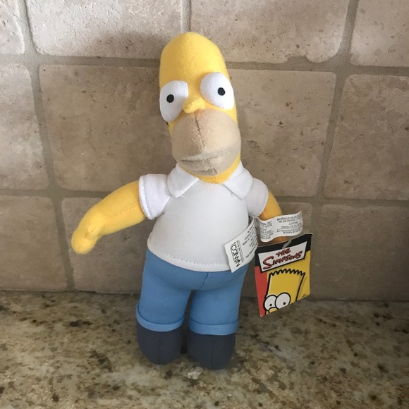HOMER SIMPSON BY NANCO Toys Homer Simpson Plush Toy New With Tags